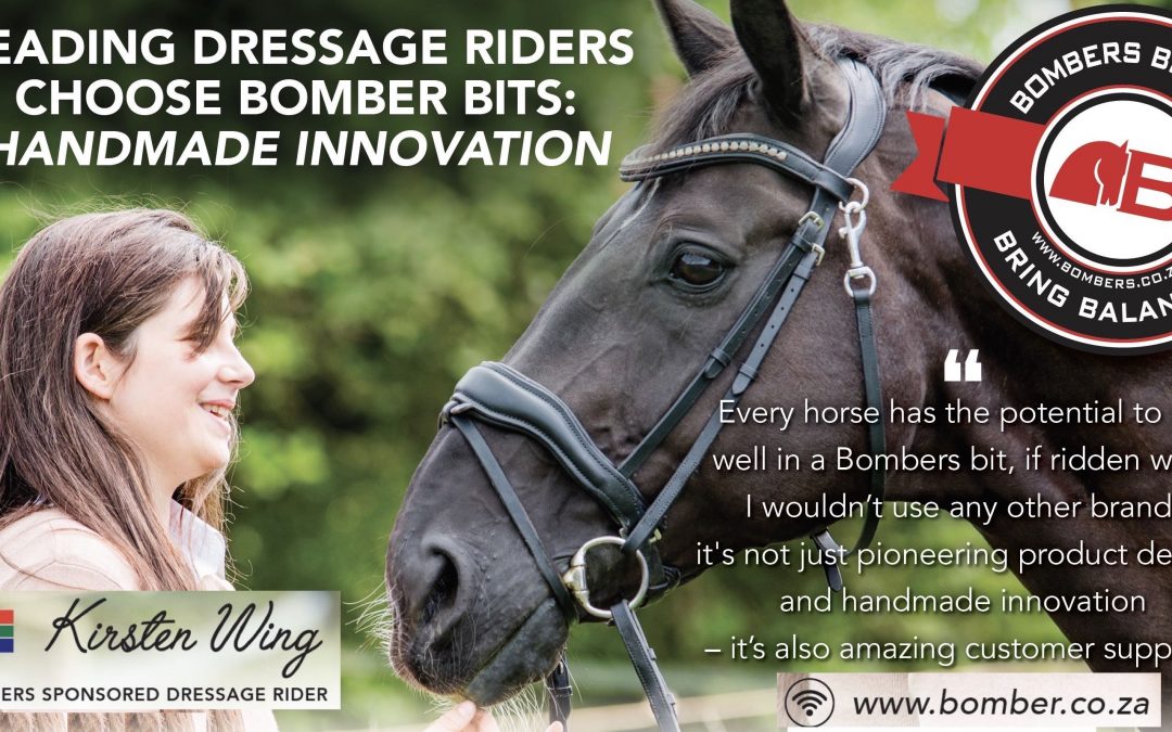 Dressage rider Kirsten Wing shares more news & views for Bomber Bits